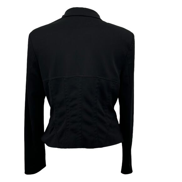 Jacqueline Riu Steampunk Jacket Women VTG 42 Black Gothic Victorian DarkAcademia - Picture 5 of 11